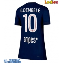 Paris Saint-Germain Ousmane Dembele #10 Replica Home Shirt Ladies 2025-26 Short Sleeve